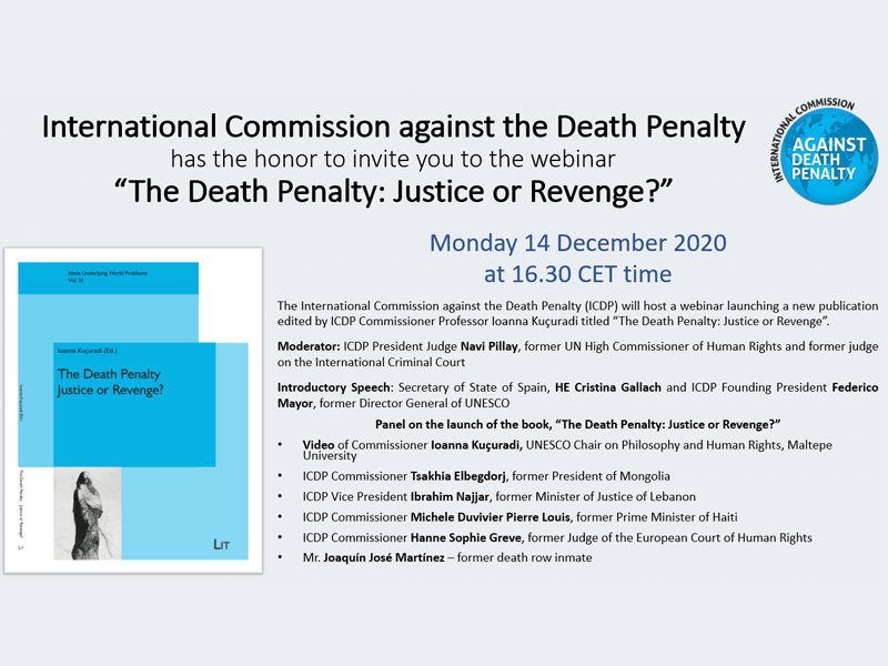 Commission against the Death Penalty webinar